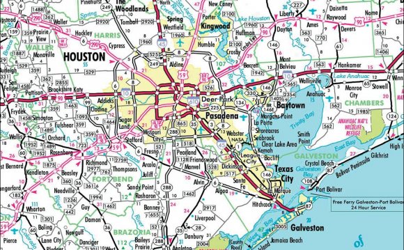 Texas Official Travel Map