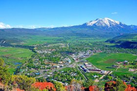 Beautiful downtown Carbondale, Colorado.