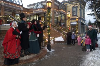 Breckenridge holidays carolers Scofield