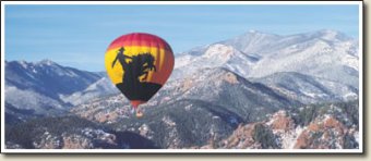 Colorado Springs hot air balloon flights at Pikes Peak