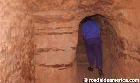 Internal passage within cliff dwellings.