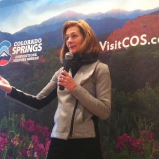 photo - Cathy Ritter, who was simply known as manager for the Colorado Tourism workplace in November, spoke with about 25 business, government and tourism officials Thursday in Colorado Springs. RICH-LADEN, THE GAZETTE