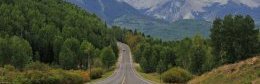 road nearby the San Juan Mountains, Colorado