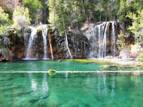 The exquisite Hanging Lake near Glenwood Springs.