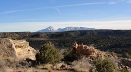 Ute hill as seen from Colorado's Hovenweep nationwide Monument