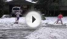 Hail storm hits Colorado in summer