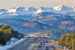 see heading west on I-70 to the mountains